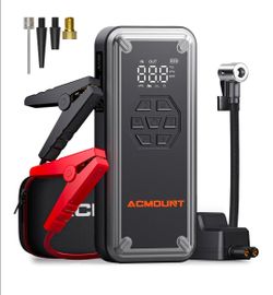 ACMOUNT Portable Jump Starter with Air Compressor