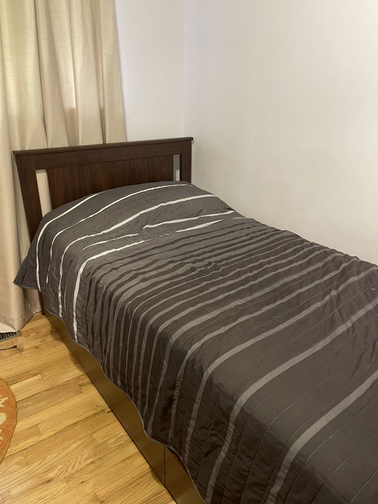 Twin Ikea bed + mattress