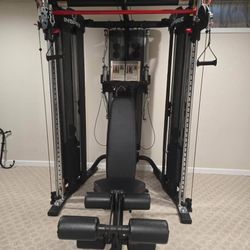FT2- Inspire- Functional- Trainer,  Smith Bar, Adjustable -Weight -Bench With  Leg- Extension..