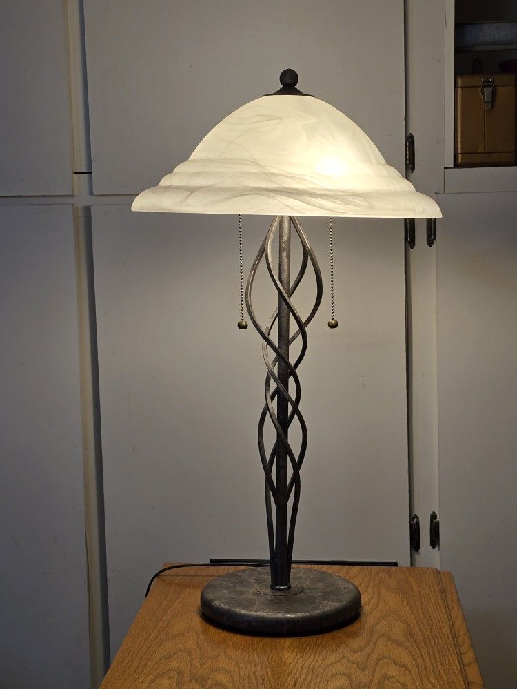 Heavy Duty 28" Tall Double Bulb Table Lamp