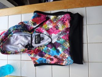Redfox Multicolor Print Half Top Hoodie
