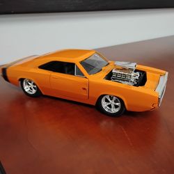 1970 Dodge charger RT Big Time Muscle Blower Engine  1:24 Scale Diecast