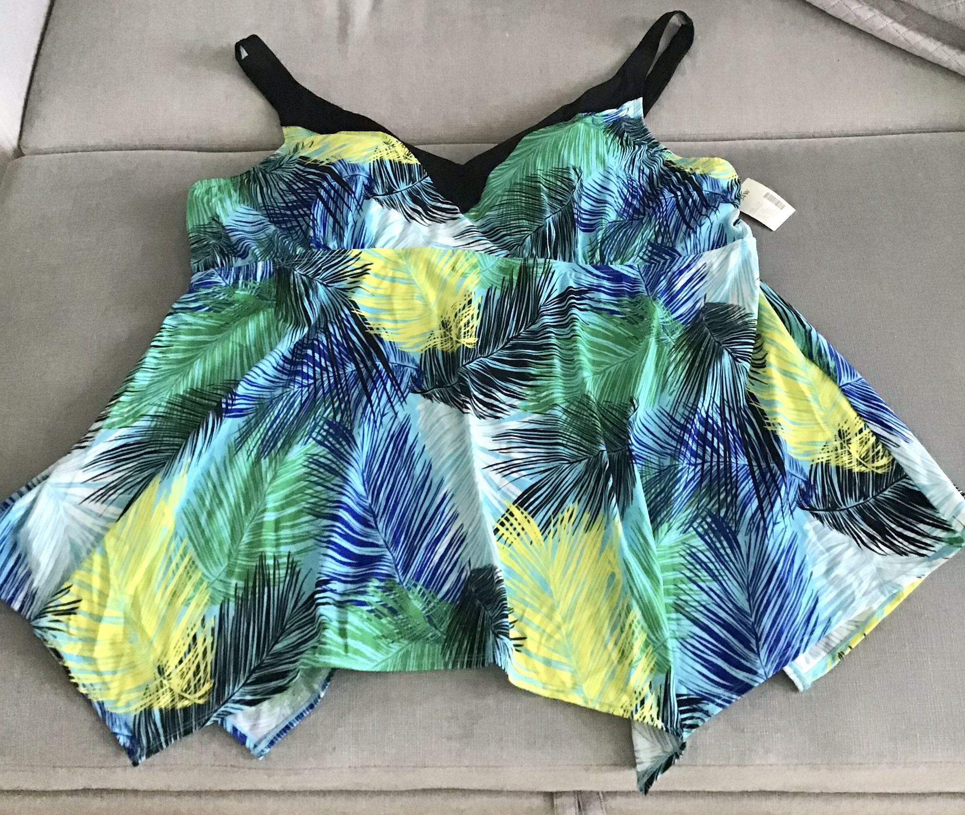 plus size swim bikini top tankini womens size 5X 34W