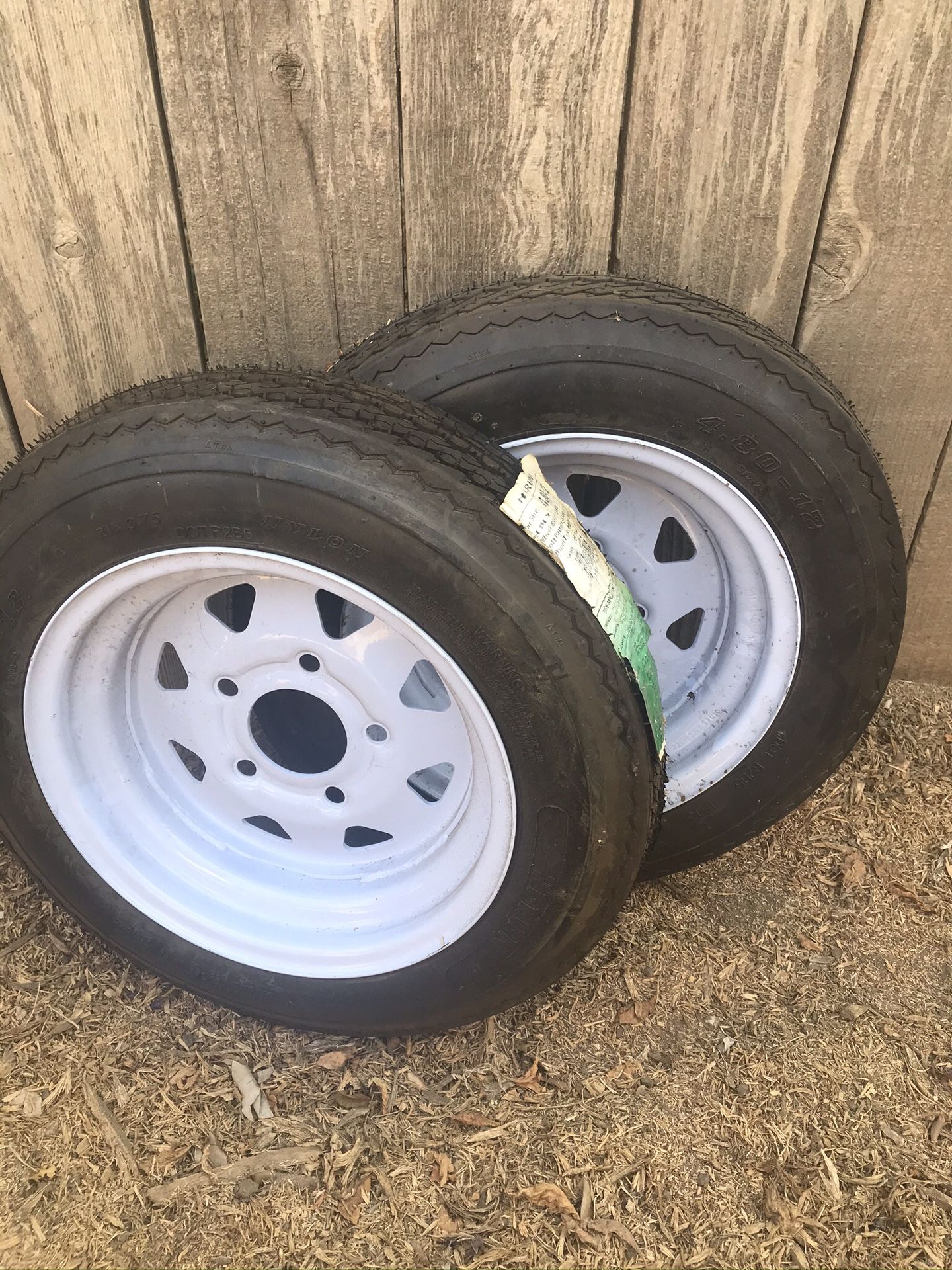 2-Pack Trailer Tire Rim