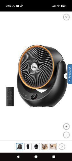 DREO 1500W Portable 3D Automatic Oscillating Ceramic PTC Heater