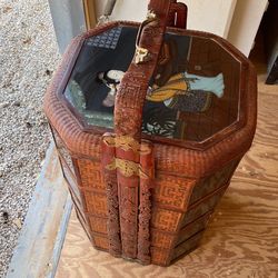 Vintage Japanese Stacking Baskets
