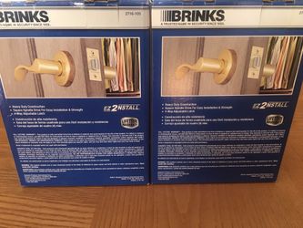 2 brinks interior non locking door handles