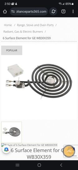 6 Surface Element for GE WB30X359