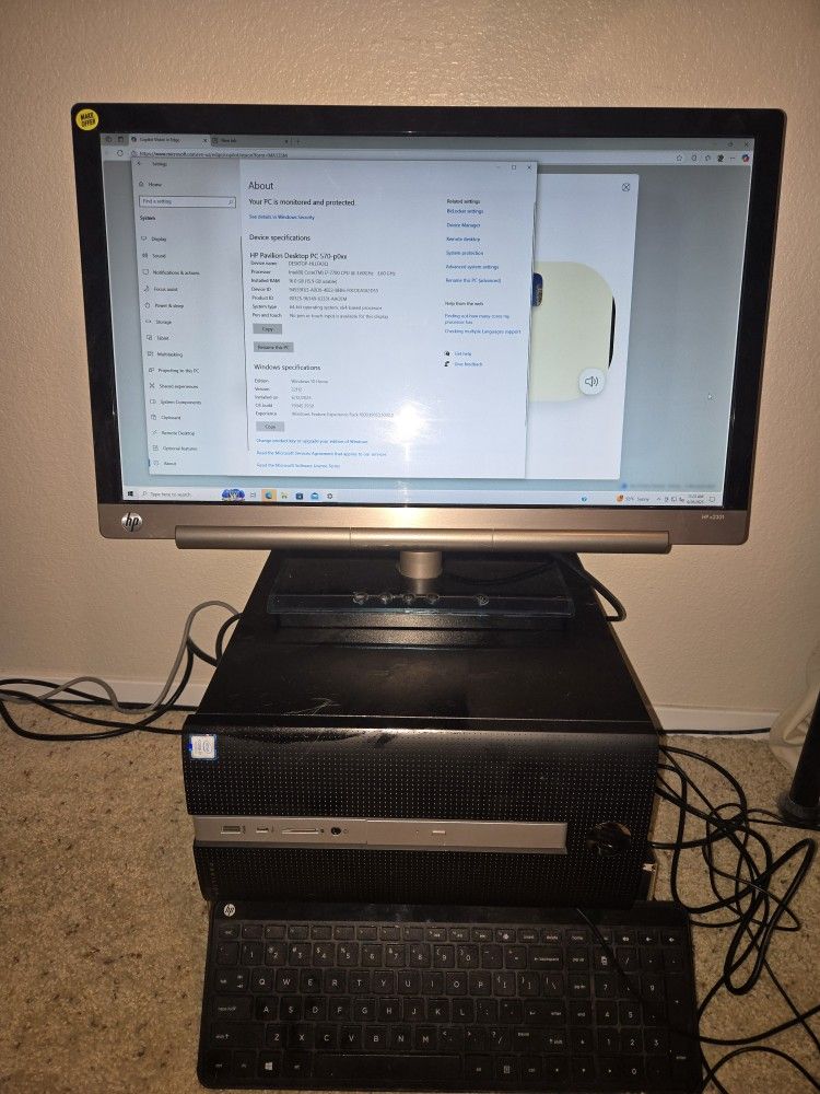 Desktop Computer HP Pavilion PC 570-p0xx
