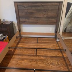 Queen bed frame from Ashley's furniture store