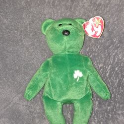 1997 Ty Beanie Babies RARE Erin w/ Hang Tag  And Tush Tag Errors