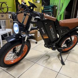 MOVCAN   V40   Electric   Bike 1500W Motor 35MPH Top Speed 120 Miles Range 7 Speed Dual Hydraulic Brake Electric Bike . It has 300 miles