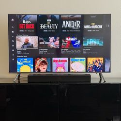 Samsung TV + Soundbar + furniture