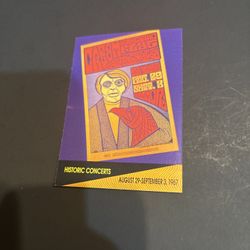 1991 Pro Set Super Stars Musicards Lot - Cream & Janis Joplin Historic Concerts