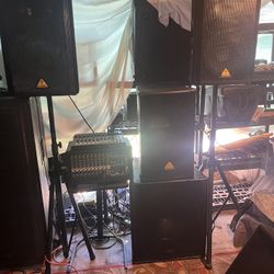 Behringer Speakers And Subwoofer Audio System 