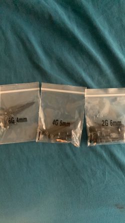 Ear piercing Tappers,plugs, and tunnels (2g-12g)
