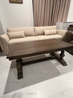 Pier One Imports solid wood coffee table