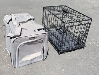 Small pet cat dog puppy crate carrier