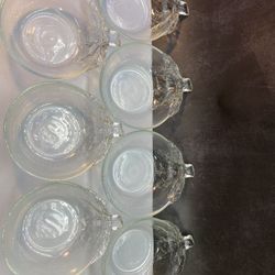 Set of (7) Vintage Glass Orange-Shaped Bowls by KIG Made in Indonesia. 