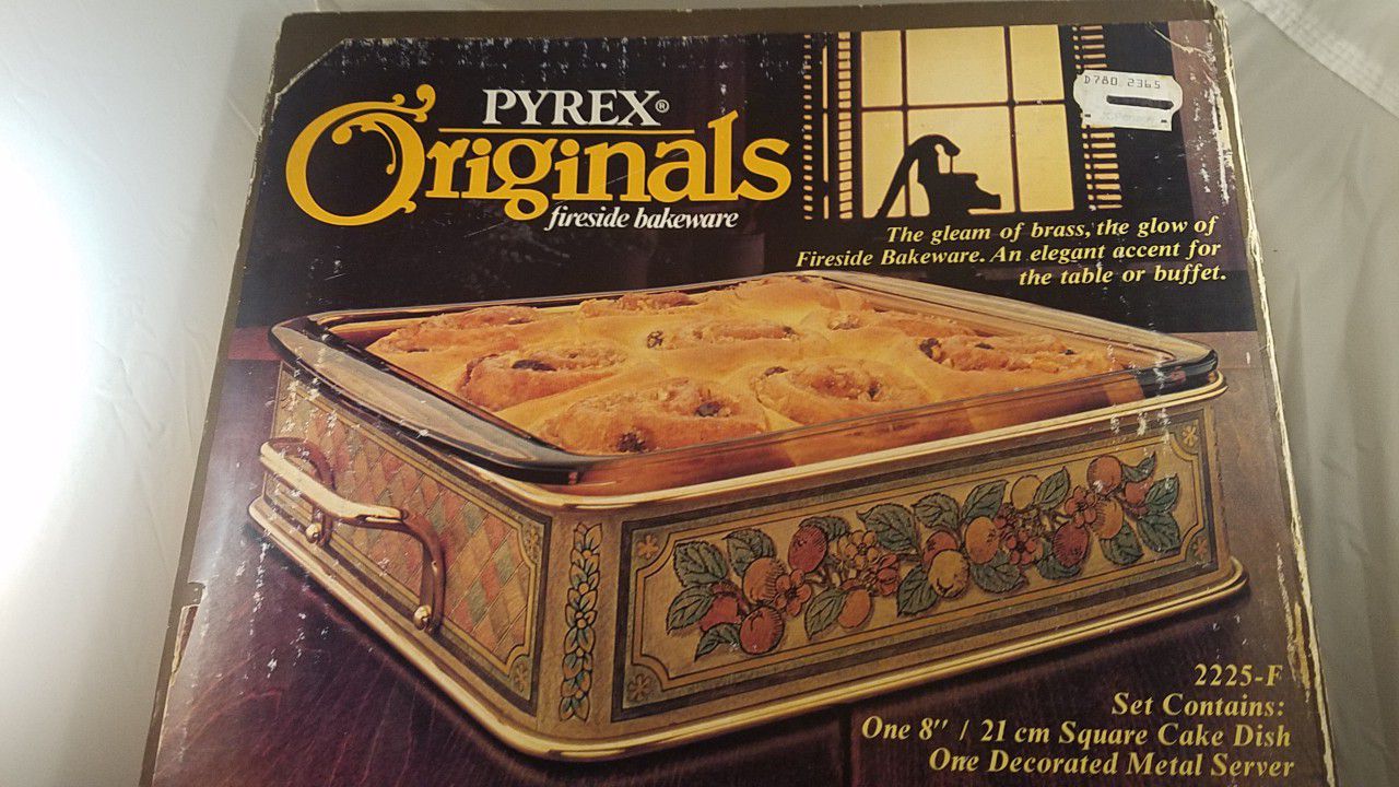 vintage 1980s Pyrex Originals Fireside Bakeware
