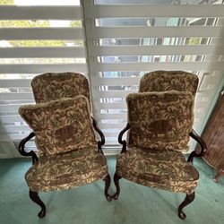 Antique Wood Elephant Chairs. 