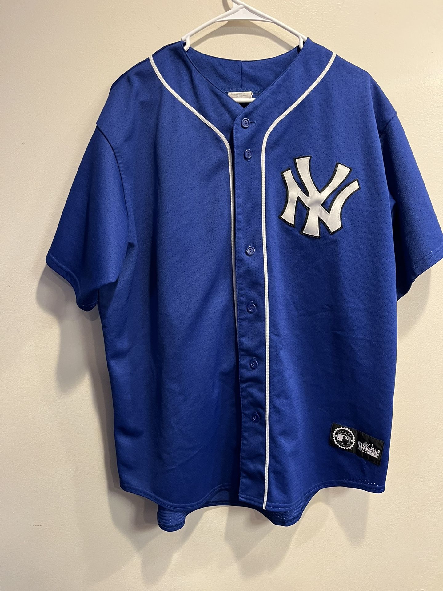 Vintage New York Yankees Baseball Jersey Men’s Size XL Royal Blue MLB