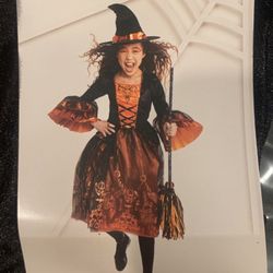 Kids Witch Costume, Size M(7-8)