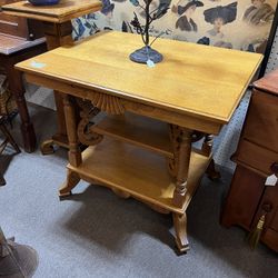 Antique Rectangular Wood Table