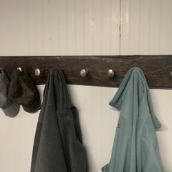 Rustic Coat And Hat Rack. 