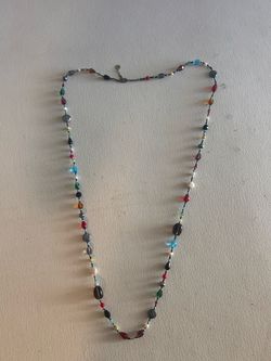 LBD Essentials Judith Jack 925 Sterling Silver Multi Stone Station Necklace Long
