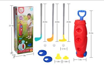 Play Day Jumbo Golf Caddy Kids Toy Set