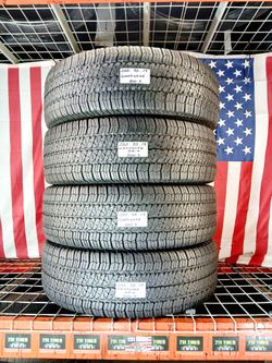 ✅ 4 Used Tires P255/75R17 GOODYEAR WRANGLER SRA JEEP ALL SEASON OEM FACTORY TYRES 255 75 17