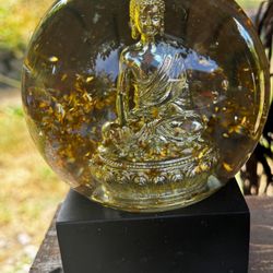 Golden Buddha Snow Globe