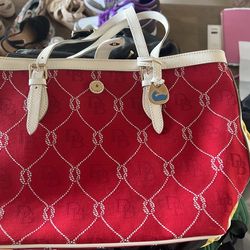 Dooney & Burke Red Purse Never Used