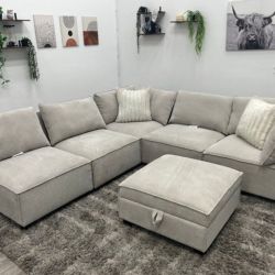 Gray Modular Sectional - Free Delivery