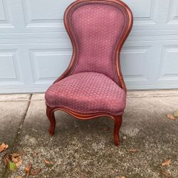 Cherry Finish Solid Wood Antique Chair Unbranded 