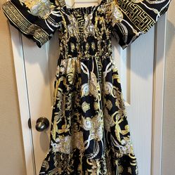 Summer Dress (Black / Yellow)