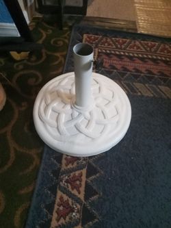 Umbrella  Stand  17" Diameter.  - White