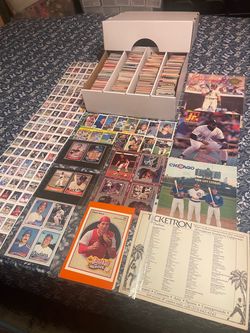 Large Lot of Vintage Baseball Cards and Collectibles