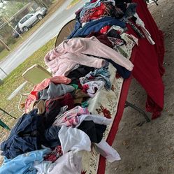 Yard Sale Clothes For 50 Cents Each. 