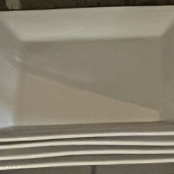 Crate & Barrel White Plates