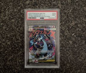 Mega Charizard X ex 023 Me: Mega Evolution Promo Holo PSA 9