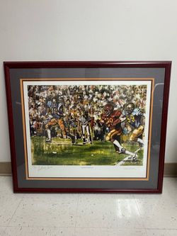 Anthony Davis USC Signed “Crosstown Dominance” #09/375 Lithograph + COA