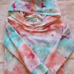 Girls Fleece Hoodie (Size 5) Jumping Bean
