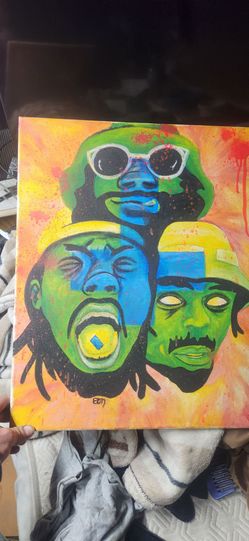 Flatbush zombies painting. Not print