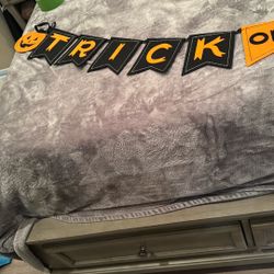 Halloween Trick Or Treat Banner Decor 