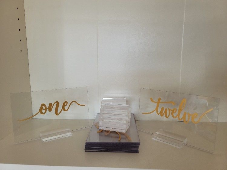 Acrylic Table Numbers