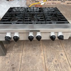 KitchenAid Six Burner Cooktop 36 Inch