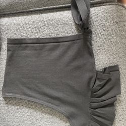 Black One Shoulder Shirt