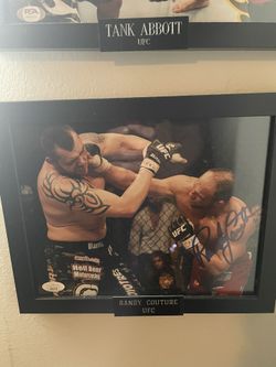 UFC RANDY COUTURE AUTOGRAPHED COA FROM JSA